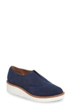 Women's Halogen Leigh Perforated Platform Wedge Sneaker M - Blue