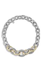 Women's David Yurman 'chain' Medium Oval Necklace With 14k Gold