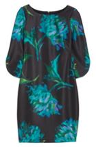 Women's Gabby Skye Floral Print Shift Dress - Blue/green