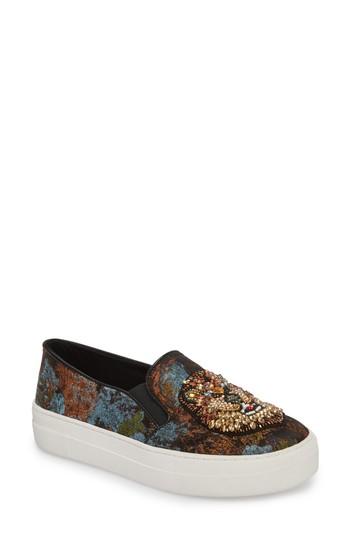 Women's Steve Madden Fiasco Platform Sneaker .5 M - Black