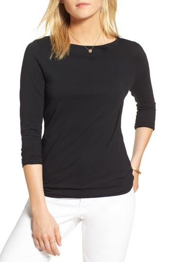 Women's 1901 Bateau Neck Tee - Black