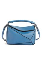 Loewe Mini Puzzle Calfskin Leather Bag - Blue