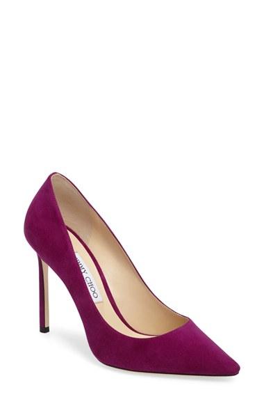 Women's Jimmy Choo 'romy' Pointy Toe Pump Us / 34eu - Pink