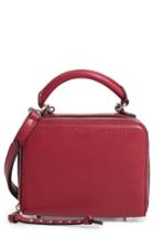 Rebecca Minkoff Box Leather Crossbody Bag - Red
