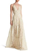 Women's Dress The Population Melina Lace Fit & Flare Maxi Dress - White