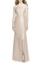 Women's La Femme Shimmer Jacquard Gown