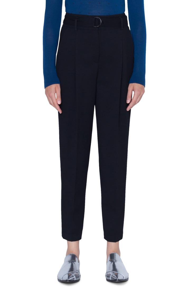 Women's Akris Punto Fred Crop Wool Pants