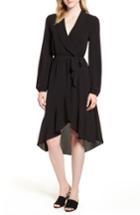 Women's Bobeau Faux Wrap Dress - Black