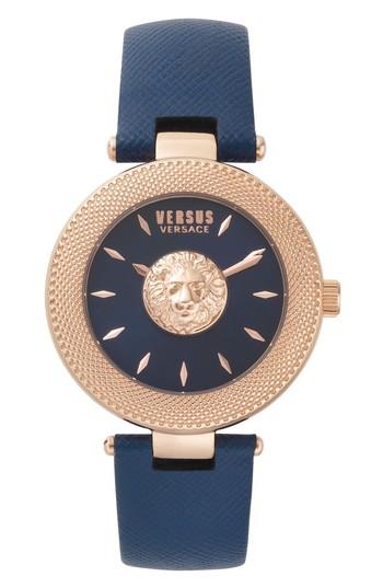 Women's Versus By Versace Brick Lane Leather Strap Watch, 40mm