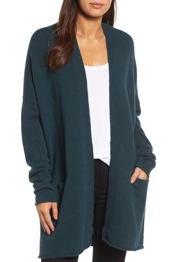 Women's Caslon Long Cardigan, Size - Green