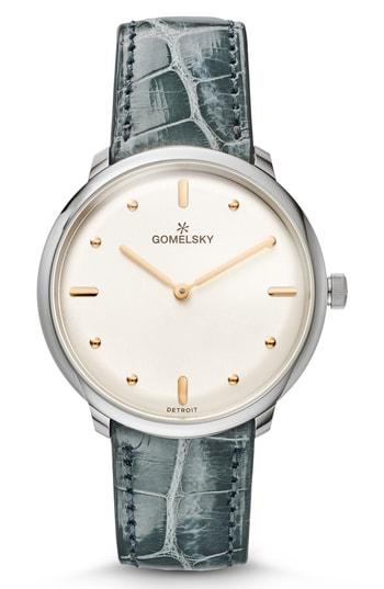 Women's Gomelsky The Lois Alligator Strap Watch, 36mm