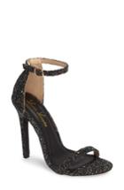 Women's Lauren Lorraine Naomi Ankle Strap Pump .5 M - Black