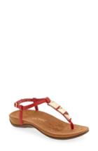 Women's Vionic Nala T-strap Sandal M - Red