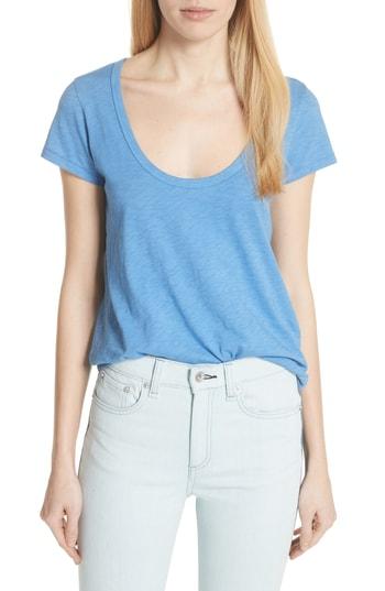 Women's Rag & Bone/jean U-neck Tee - Blue