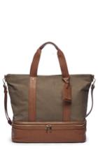 Sole Society Canvas Overnight Tote - Green