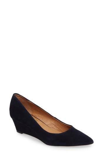 Women's Corso Como Nelly Pointy Toe Wedge Pump M - Blue