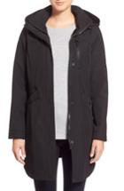 Women's Kristen Blake Crossdye Hooded Soft Shell Jacket (regular & ), Size Medium - Black