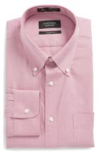 Men's Nordstrom Men's Shop Smartcare(tm) Classic Fit Pinpoint Dress Shirt .5 33 - Pink (online Only)