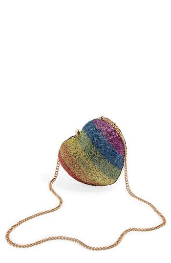 Topshop Rainbow Heart Crossbody Bag -