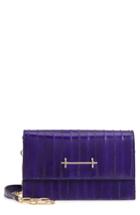 M2malletier Sofia Eelsskin Shoulder Bag - Purple