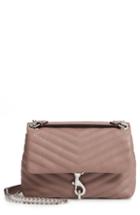 Rebecca Minkoff Edie Quilted Leather Crossbody Bag - Brown