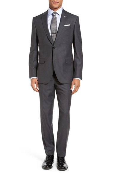 Men's Ted Baker London Jay Trim Fit Stripe Wool Suit