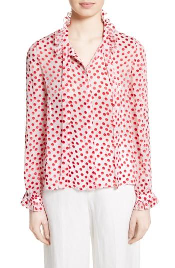 Women's Saloni Emile Polka Dot Fil Coupe Top