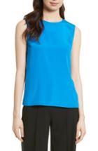 Women's Diane Von Furstenberg Silk Shell, Size - Blue