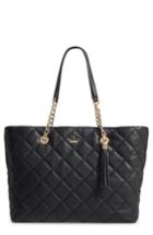 Kate Spade New York Emerson Place - Priya Quilted Leather Tote - Black