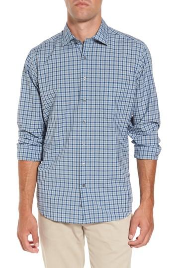 Men's Rodd & Gunn Charming Creek Fit Sport Shirt, Size Medium - Blue