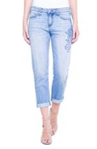 Women's Liverpool Jeans Company Cameron Embroidered Crop Boyfriend Jeans - Blue