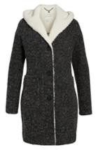 Women's Lucky Brand Hooded Coat - Grey