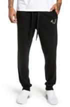 Men's True Religion Brand Jeans Stained Glass Logo Sweatpants - Black