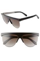 Women's Givenchy 62mm Oversize Flat Top Sunglasses - Black/ Palladium