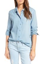 Women's Ag Nola Cotton Chambray Shirt - Blue