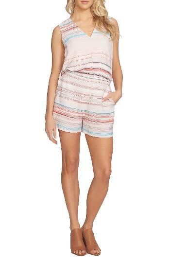 Women's 1.state Back Slit Romper - Pink