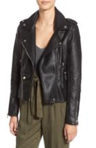 Women's Blanknyc 'easy Rider' Faux Leather Moto Jacket - Black