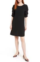 Women's Halogen Ruched Sleeve Crepe Dress