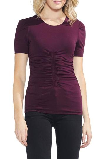 Women's Vince Camuto Ruched Tee - Red