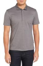 Men's Boss 'pressler' Fit Polo, Size Xxx-large - Grey