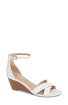 Women's Charles By Charles David Griffin Ankle Strap Wedge M - White