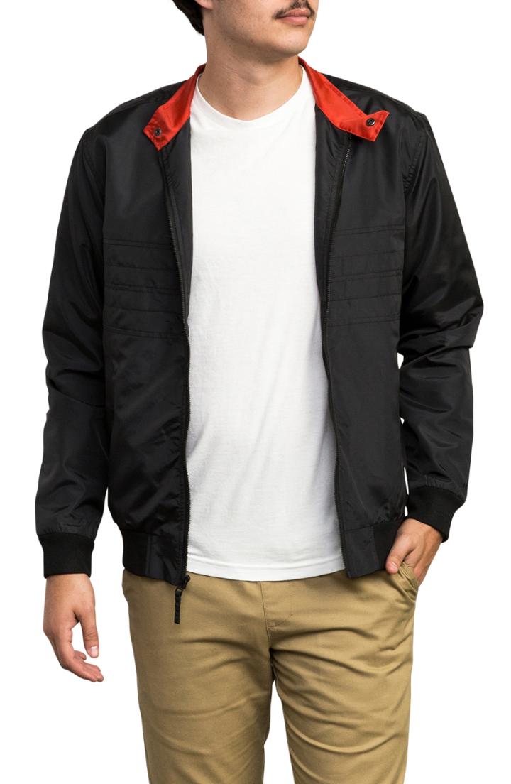 Men's Rvca X Campbell Brothers Windbreaker Jacket, Size - Black