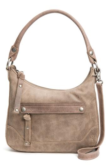 Frye Small Melissa Leather Hobo Bag - Grey