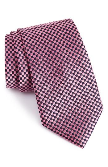 Men's Nordstrom Men's Shop Eternal Neat Silk Tie, Size - Pink