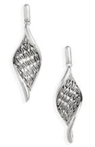 Women's John Hardy Classic Chain Wave Silver Drop Earrings