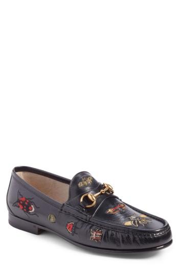 Men's Gucci Roos Critter Bit Loafer Us / 8uk - Black