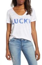 Women's Lucky Brand Logo Graphic Tee - White