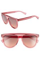 Women's Marc Jacobs 57mm Gradient Flat Top Sunglasses - Cherry