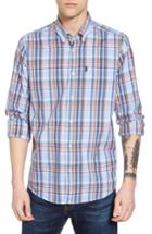 Men's Barbour Bram Trim Fit Plaid Sport Shirt - Blue