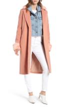 Women's Sanctuary Aviator Faux Fur Collar Flight Jacket